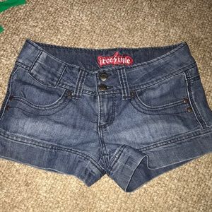 Cool and different pair of jean shorts